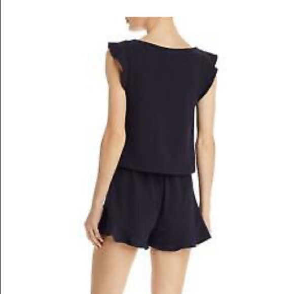 Aqua Navy Romper - Picture 2 of 14